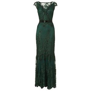 Collection 8 green beaded gown